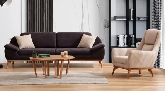 Product img 2, Havana Ahşap Ayaklı Yataklı Koltuk Takımı